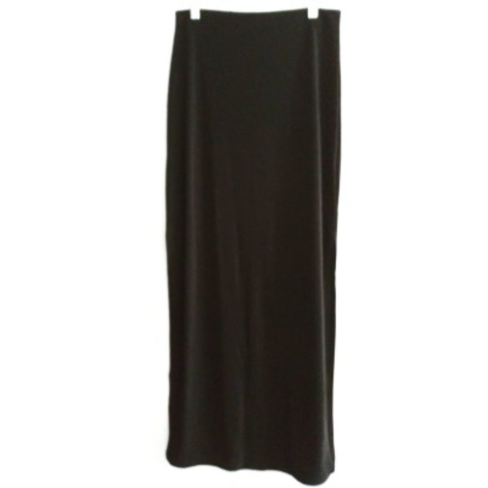 Long Black Skirt with Side Slits